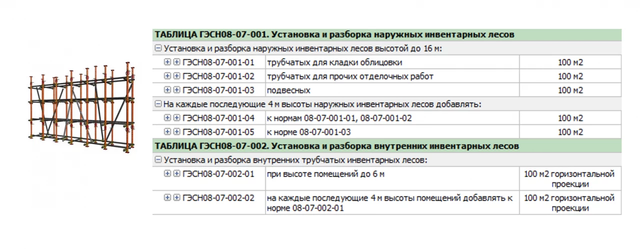 Трубчатые и подвесные инвентарные леса 1