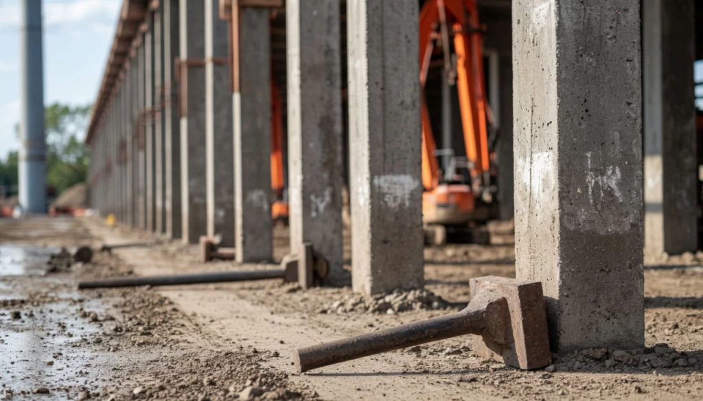 Устройство свайного фундамента. Пример определения стоимости работ.