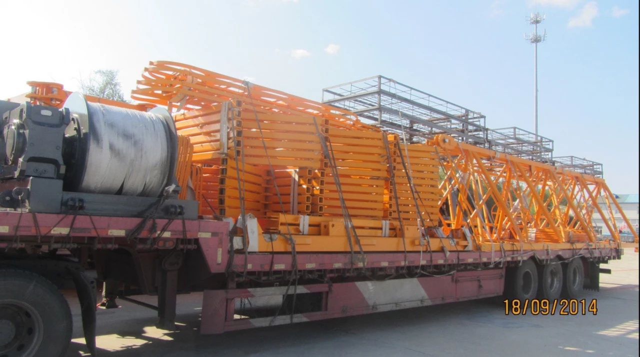 Перебазировка башенного крана 1