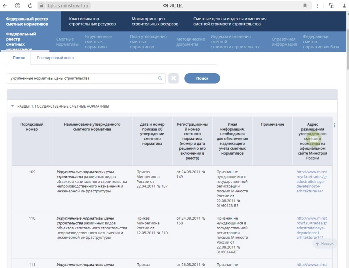 Расчет стоимости строительства объекта по укрупненным нормативам цены строительства 2