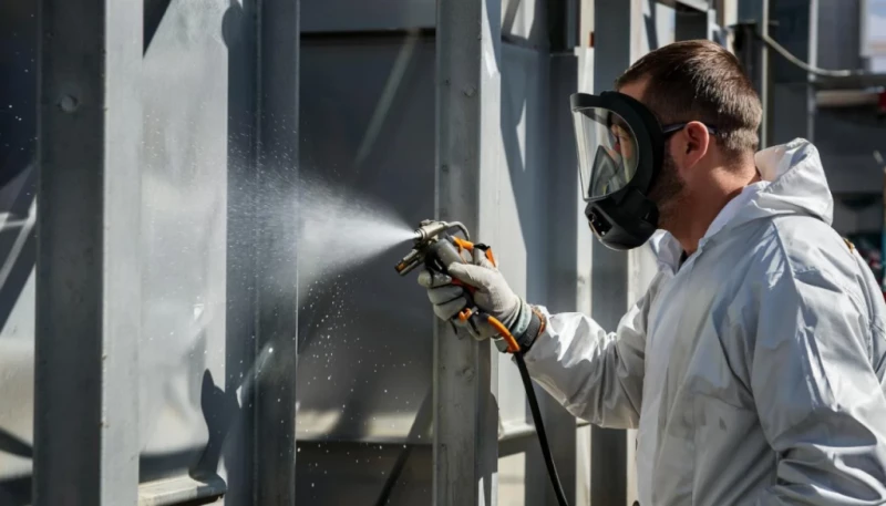 Расчет и определение объема окраски металлических конструкций, при отсутствии информации в ПД.