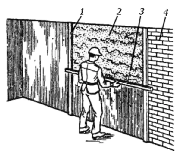 Выполнении штукатурки по маякам и устройство маяков (марок). 1