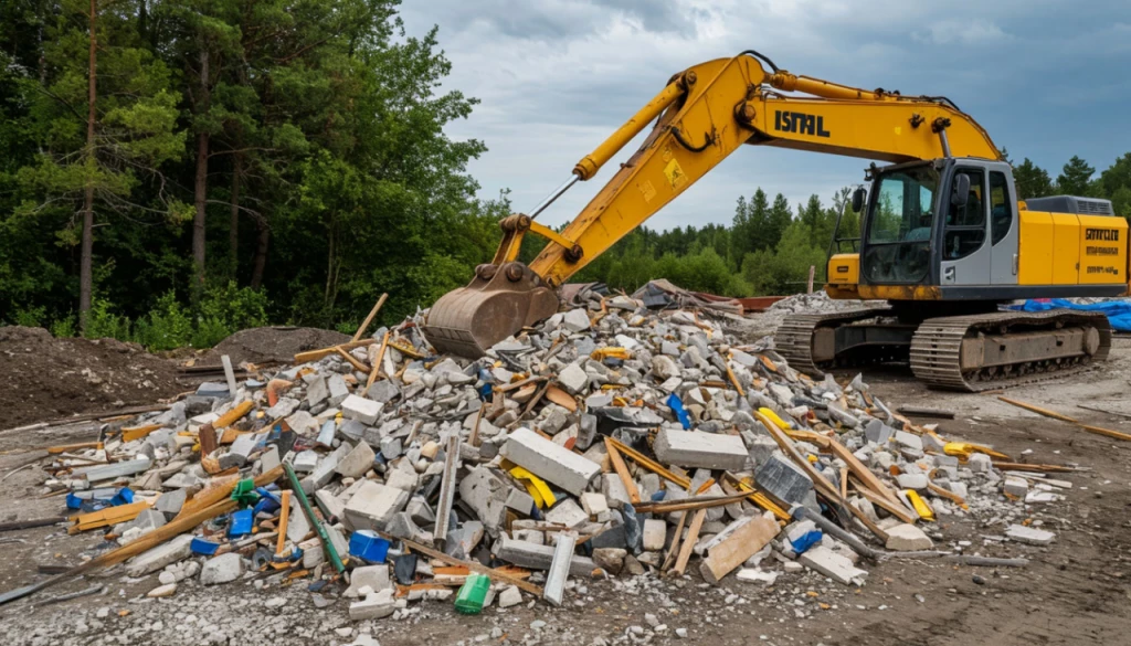 Стоимость утилизации при разборке конструктивных элементов